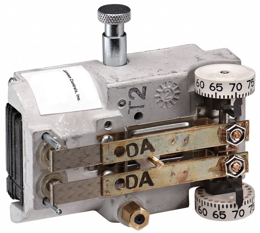 Thermostat Pneumatic Heating/Cooling Hi-Volume Output 15PSIG Direct Acting 20PSIG Reverse Acting Horizontal Mounting