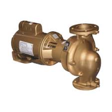 Bell & Gossett Model Be612T In-Line Centrifugal Pump 1HP 208-230/460Vac 3-Phase 1750 RPM All Bronze Maintenance Free Small Flex Coupled with 5.25" Impeller Diameter and 2" Suction and Discharge Connections