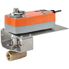 Belimo 1-1/4" Ball Valve 2W 48Cv with SR Actuator On/Off 2x SPDT