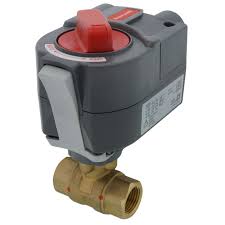 Honeywell 1/2" Valve Assembly NPT 0-10VDC 2-10Vdc, 4-20mA with 500 ohm resistor, 24Vac, 2.6 Cv Two-Way Equal Percentage Flow Brass Body with Plated Brass Trim Ball Valve Non-Spring Return Modulating Actuator with Standard Profile