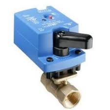 1/2" Ball Valve Assembly NPT 24VAC 1.2Cv 2W Equal Percentage Flow Forged Brass Body with Plated Brass Trim NSR 2-Position or Floating Point Actuator with 120" Plenum Cable
