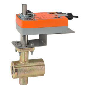 Belimo 1" Ball Valve 2W 24Cv ANSI Class 300 with 24V SR Actuator 2...10 V, MFT/programmable Actuator fitted