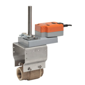 1-1/2" Ball Valve 2W 84Cv Configurable Valve Actuator, Electrical fail-safe, AC/DC 24 V, 2...10 V, MFT/programmable Actuator fitted