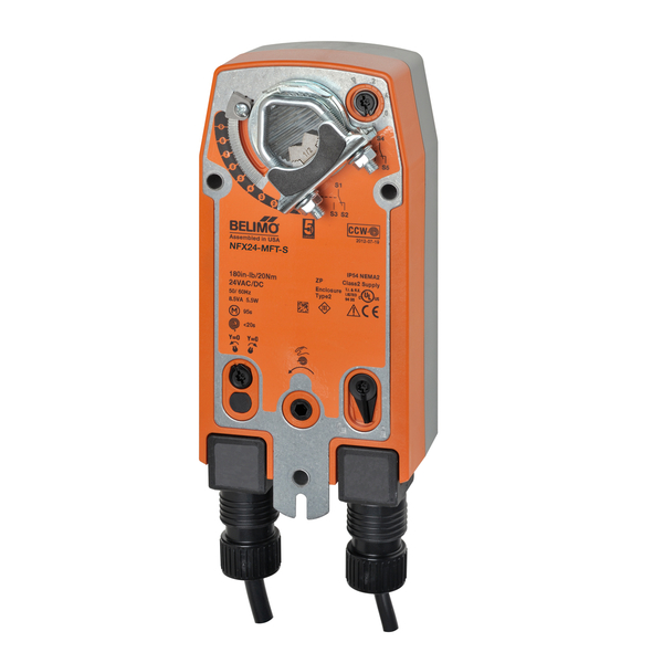 Damper Actuator 90 in-lb SR 24V MFT Switch