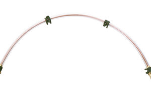10-pk Preassembled 8" Tygon Tubing Loop with Anti-Kink Spring, End Fittiings w/Compression Rings for 1/4" Poly Tubing