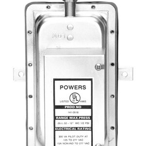 Air Flow Switch Differential Static Pressure .05-12"WC Manual Reset