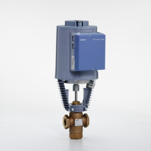 2" Valve 3W Mixing NPT 40Cv with 24V SR Modulating Actuator Bronze Body with Brass Trim 0-10VDC 4-20mA