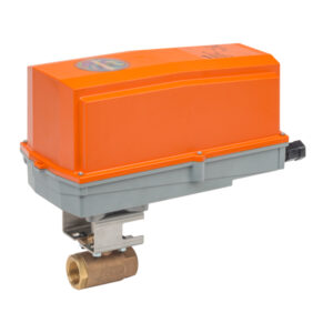 1" Ball Valve 2W 43Cv with 100-240V NSR Actuator On/Off/Floating Nema 4X