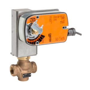 1" Globe Valve 2W 10Cv with 24V SR Actuator Programmable MFT SS Trim