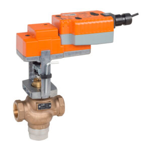 Belimo 2" Globe Valve 3W 40Cv ANSI Class 250 with24V SR EFS Actuator Modulating